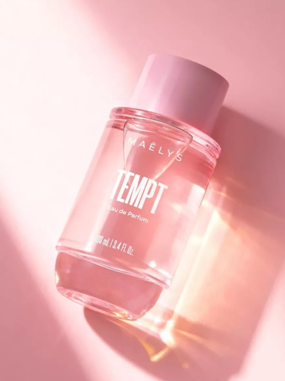 Maelys TEMPT Pink Women's Fragrance Bottle - Soft Pink
